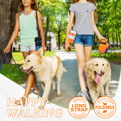 28 oz Portable Dog Water Bottle with One-Hand Dispenser — Orange
