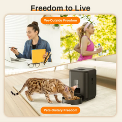 Smart Automatic Pet Feeder with Remote Control & Timer