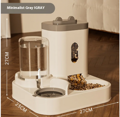 2-in-1 Automatic Pet Feeder & Water Dispenser for Dogs and Cats