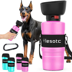 34 oz Leak-Proof Portable Dog Water Bottle with Flip Dispenser