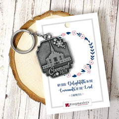 Covenant path - Temple Key Chain