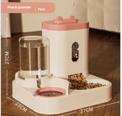 2-in-1 Automatic Pet Feeder & Water Dispenser for Dogs and Cats