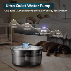 2.6 Gallon Automatic Pet Water Fountain for Dogs & Cats